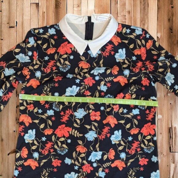 Reserved.com Floral Wednesday Adams Style Collar Dress Size US 4, UK 8, EUR 36 - Picture 10 of 13